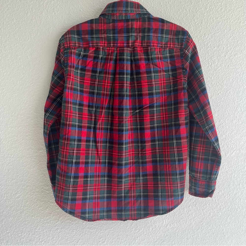 Ralph Lauren boys tartan plaid holiday Christmas button down shirt - Picture 4 of 4